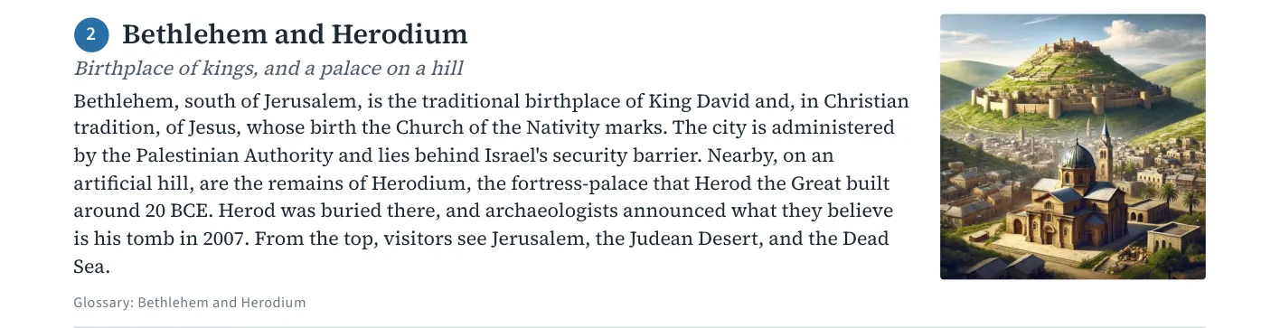 Bethlehem and Herodium